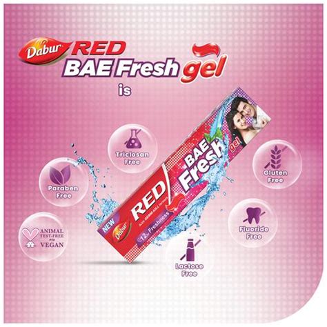 Buy Dabur Red Bae Fresh Gel Oral Care Toothpaste Activ Germ Kill