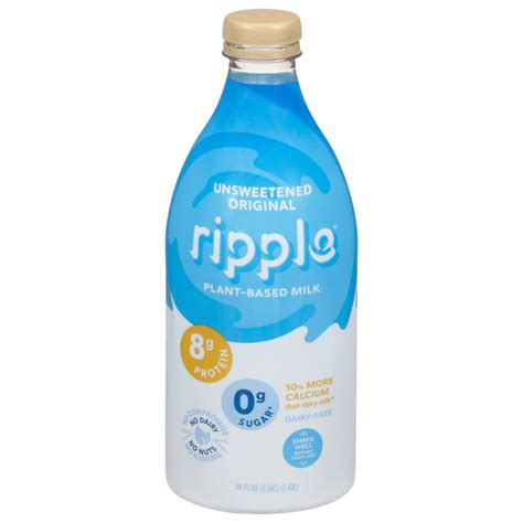 Save On Ripple Plant Based Dairy Free Unsweetened Original Milk Order