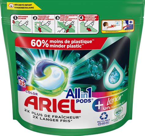 Ariel All In 1 Wasmiddel Pods Touch Van Lenor Unstoppables