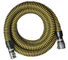 3 Tiger Tail Suction Hose Cpld MxF NPT Threaded