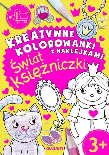 Kreatywne kolorowanki z naklejkami Świat księżniczki