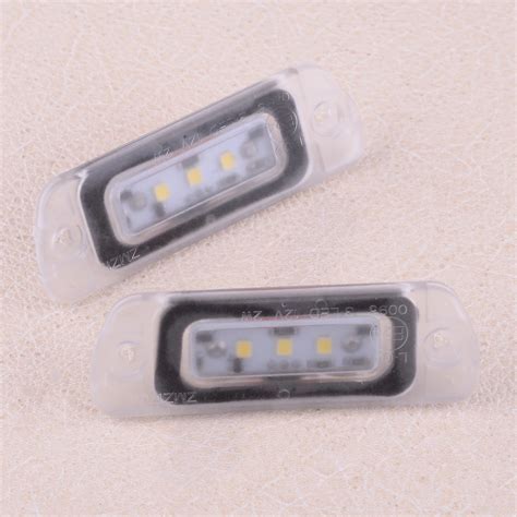 DWCX 2pcs Error Free LED License Plate Light Lamp A2518200166 Fit For