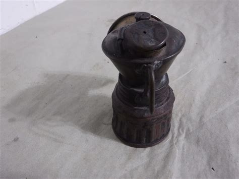 Antique The Baldwin Miners Carbide Lamp Pat Ebay