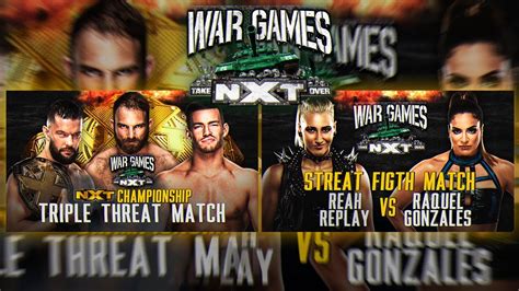 WWE NXT TAKE OVER WAR GAMES 2020 REMAKE PSD PARTES BY NicoDZN YouTube