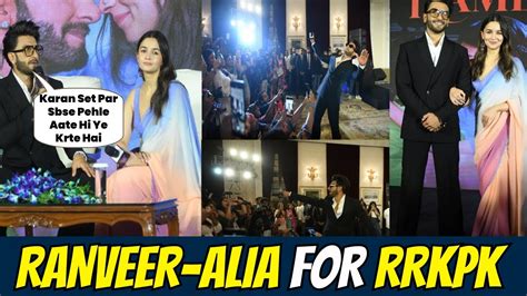 Alia Bhatt Ranveer Singh Launches Rocky Aur Rani Ki Prem Kahaani Song