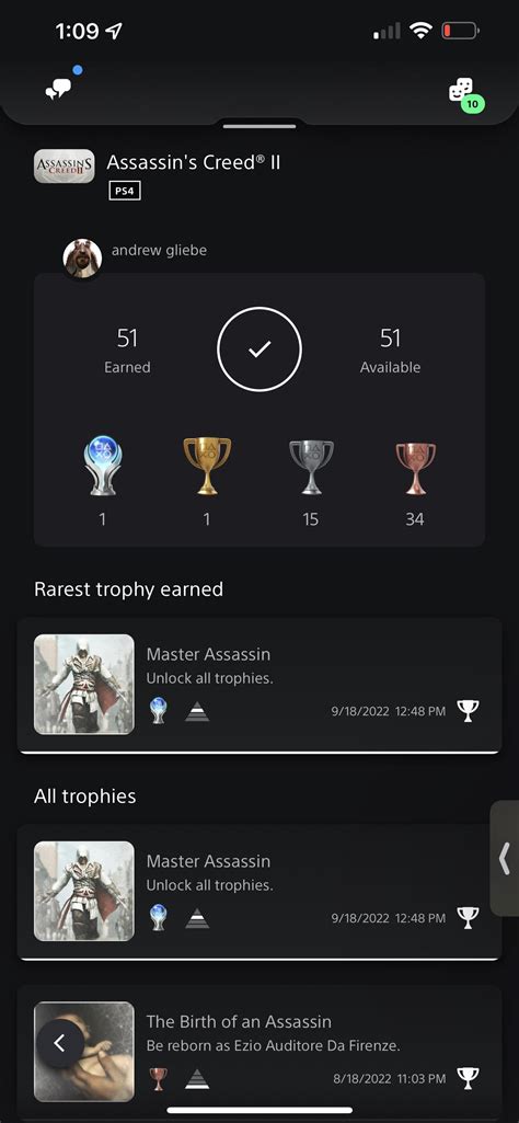 [Assassins Creed 2] Platinum : r/Trophies