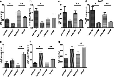 Activity And Content Of Antioxidant Enzymes And Ros A Catalase Cat