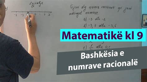 Ushtrime Matematike Kl Bashk Sia E Numrave Racional Youtube