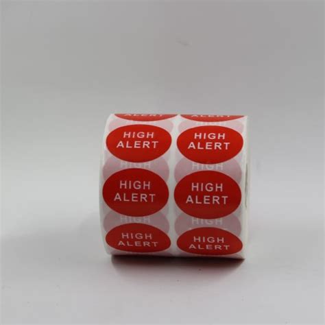 Jual Stiker Pasien Rumah Sakit Label Lasa Dan High Alert Size 40x20