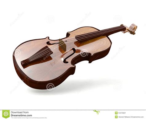 Violon Disolement Sur Le Fond Blanc Illustration Stock Illustration