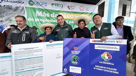 Midagri y el Gobierno Regional de Cajamarca entregaron más de 2900