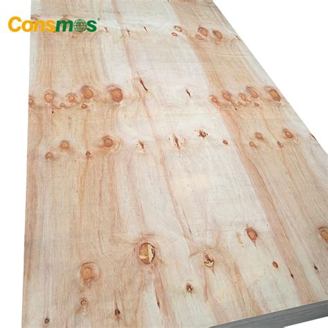 Construction Grade Poplar Core CDX Knotty Pine Rough Sheathing Plywood