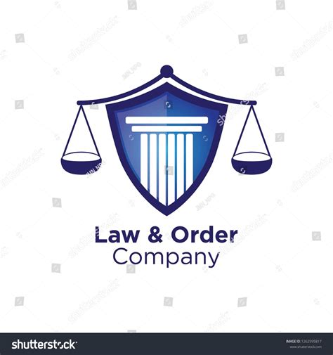 Law Order Logo Stock Vector (Royalty Free) 1262595817 | Shutterstock