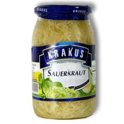 Sauerkraut In 900g Jar From Krakus