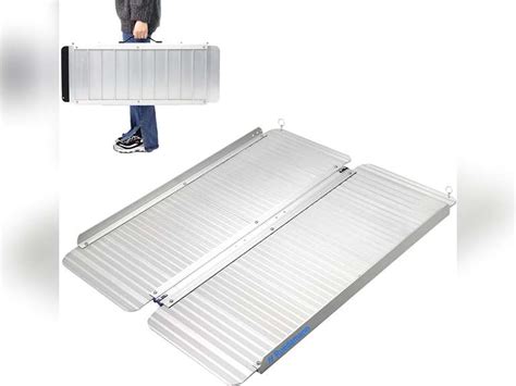 Ruedamann 3l×28 7 W Aluminum Folding Threshold Ramp Holds Up To 600