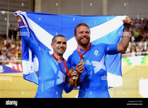 Scotlands Craig Maclean And Neil Fachie With The Gold Medals They Won