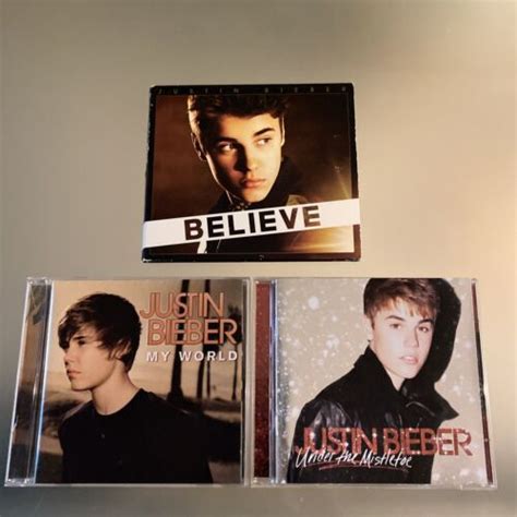 Justin Bieber 4 LOT Believe CD ONLY My World Under The Mistletoe