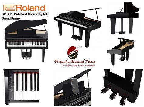 Roland Gp Pe Polished Ebony Digital Grand Piano At Rs