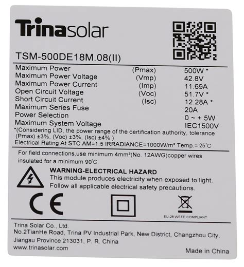 Trina Solar Vertex W Triple Cut Silver Frame Tsm De M Ii Ocu