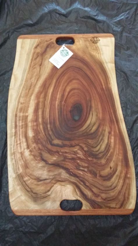 Large Double Handle Single Piece Of Timber Chopping Board Live Edge Cutting Board Cutting Board