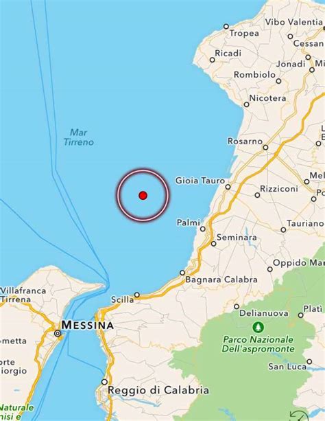 Terremoto Scossa M 3 6 Nel Basso Tirreno Epicentro Tra Calabria E