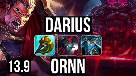 Darius Vs Ornn Top Solo Kills Games M Mastery