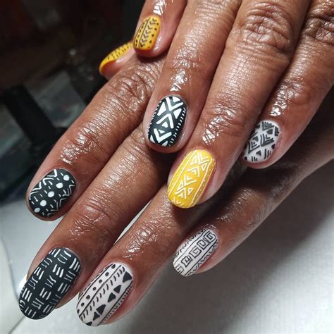 This African Printinspired Nail Art Captures The Spirit Of The