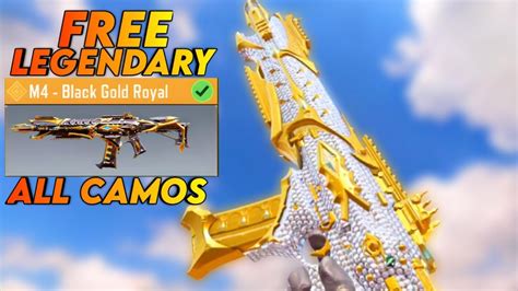 All Camos Free Legendary M Black Gold Royal Codm S Leaks Cod