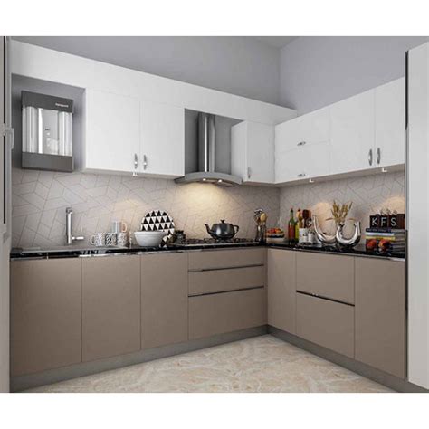 L Shaped Plywood Modular Kitchen At Rs 1100 Square Feet L Shaped