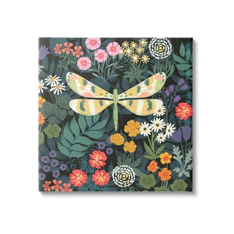 August Grove® Garden Pattern And Dragonfly By Levison Design Wayfair Canada