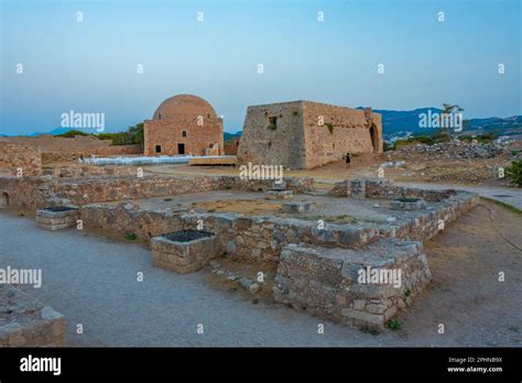 Sultan Ibrahim Han Mosque At Venetian Fortezza Castle In Greek Town