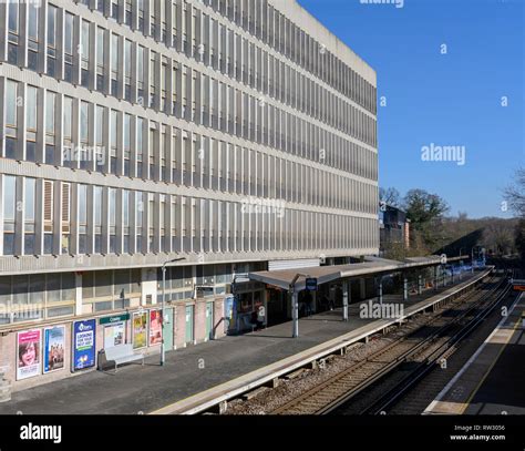 Crawley Railway Station, Crawley, West Sussex, England, Uk Stock Photo ...