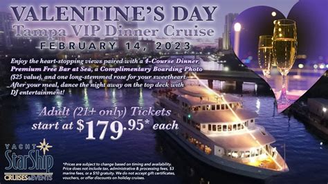 Yacht StarShip | Tampa Valentines Day VIP Dinner Cruise , Yacht ...