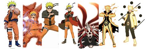 The Many Stages Of Narutos Transformation Naruto Tran