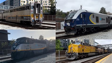 Railfanning Amtrak Union Pacific Trains At Oakland Jack London Square