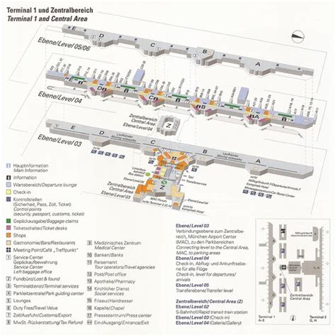 Munich Airport Muc Terminal Map From The Munich Flickr