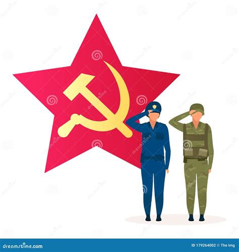 Communism Political System Metaphor Flat Vector Illustration Stock ...