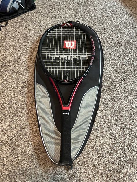 Used Wilson Triad Five Tennis Racquet SidelineSwap