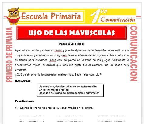 Ficha Uso De Las Mayusculas Ejercicios Para Cuarto De Primari Modafinil24