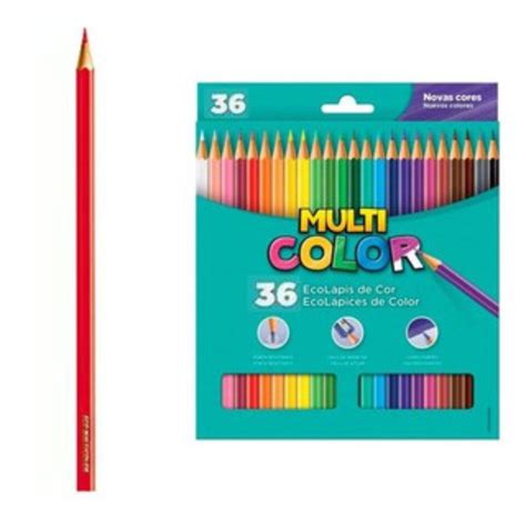 Lapis De Cor Sextavado Multicolor Super Eco 36 Cores Faber Castell