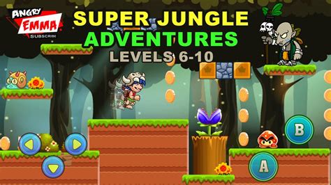 Super Jungle Adventures Levels 6 10 Youtube