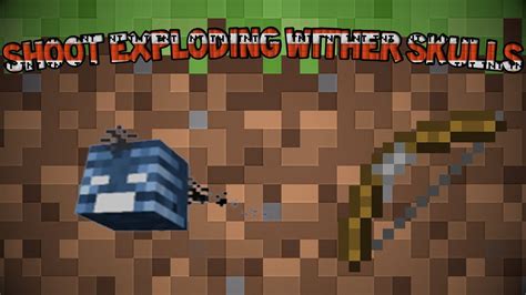 How To Shoot Exploding Wither Skulls Minecraft Redstone Tutorial