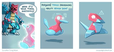 Cute Porygon Comic Pokemon