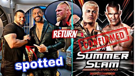 Brock Lesnar Return Roman Reigns Spotted Gunther Vs Damian Priest