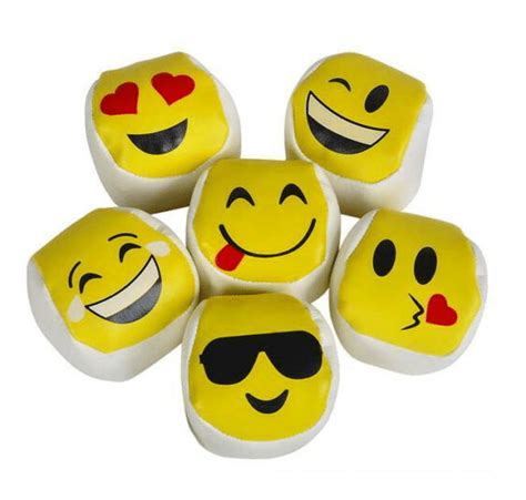 Emoji Hacky Sack Balls 6 Pack Emoji Galore