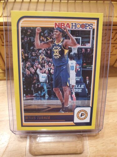 Panini Nba Hoops Myles Turner Yellow Border Card Indiana Pacers