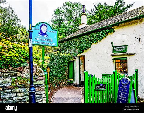 Grasmere lake district gingerbread shop hi-res stock photography and images - Alamy