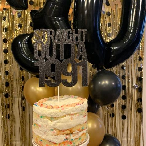 Straight Outta 1994 Cake Topper Birthday Caketopper 30th Birthday Party