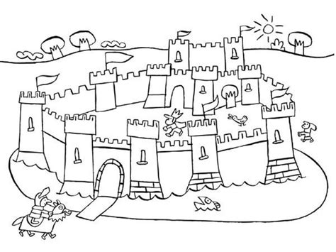 Coloriage le château fort