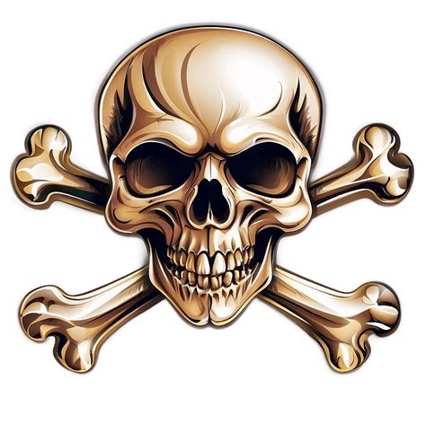 Download Skull And Crossbones Vector Png 9